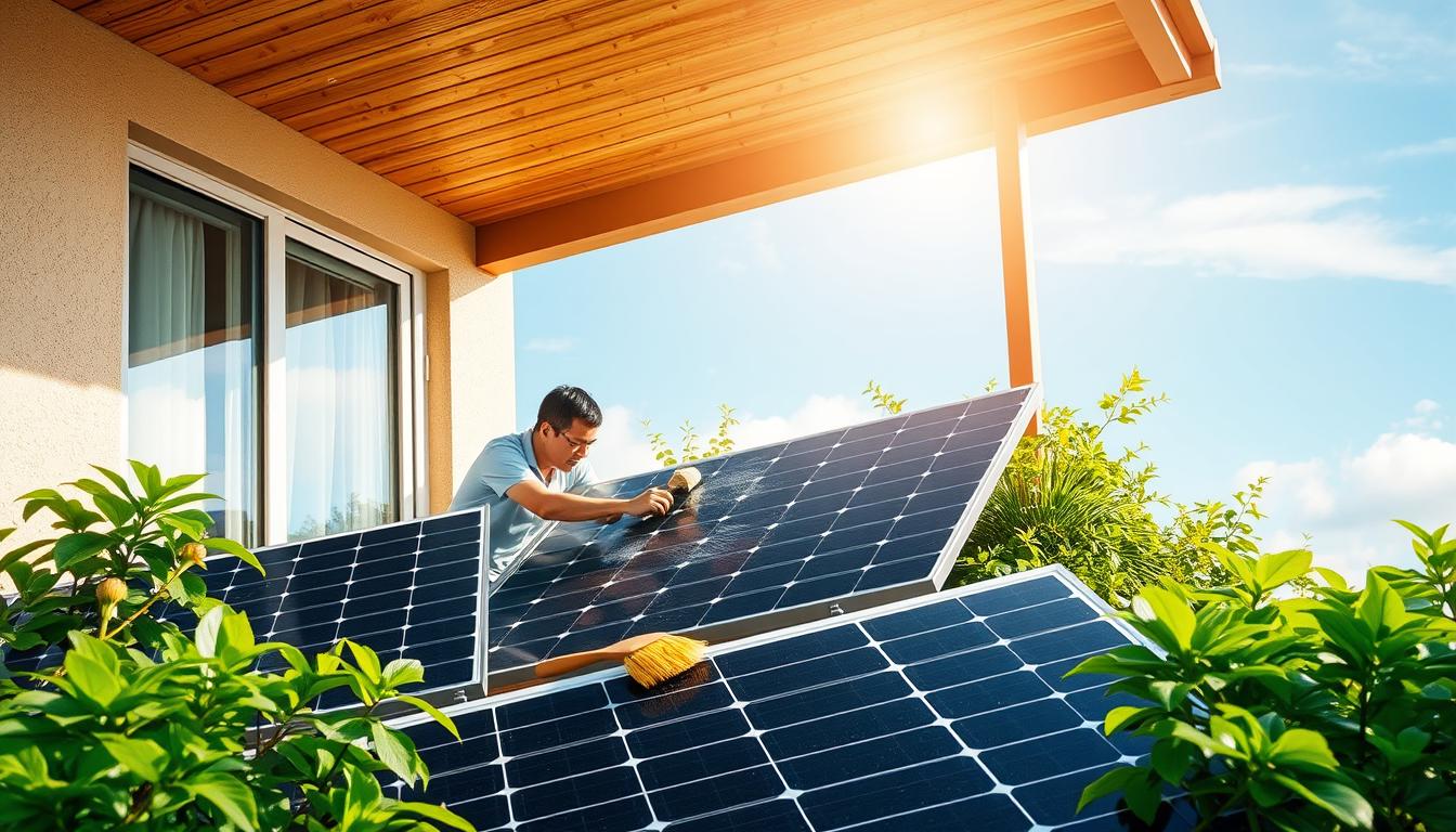 Balkon Solaranlage Wartung